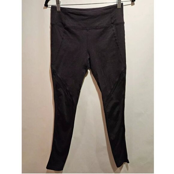 Splits59 Flyfeet Running Fitness Yoga Leggings Mesh 7/8 Black Women's Medium - Picture 1 of 7